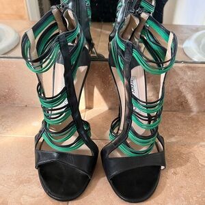 JIMMY CHOO - Green Heeled Sandals